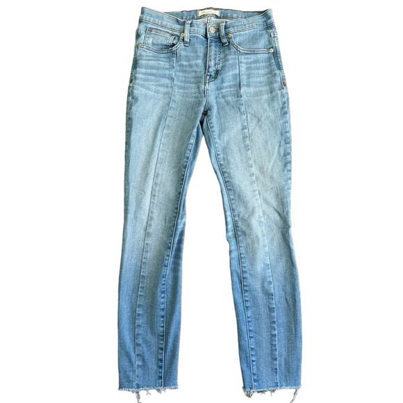 Madewell 9” High-Rise Cropped Skinny Jean with Center Detail - Picture 1 of 10